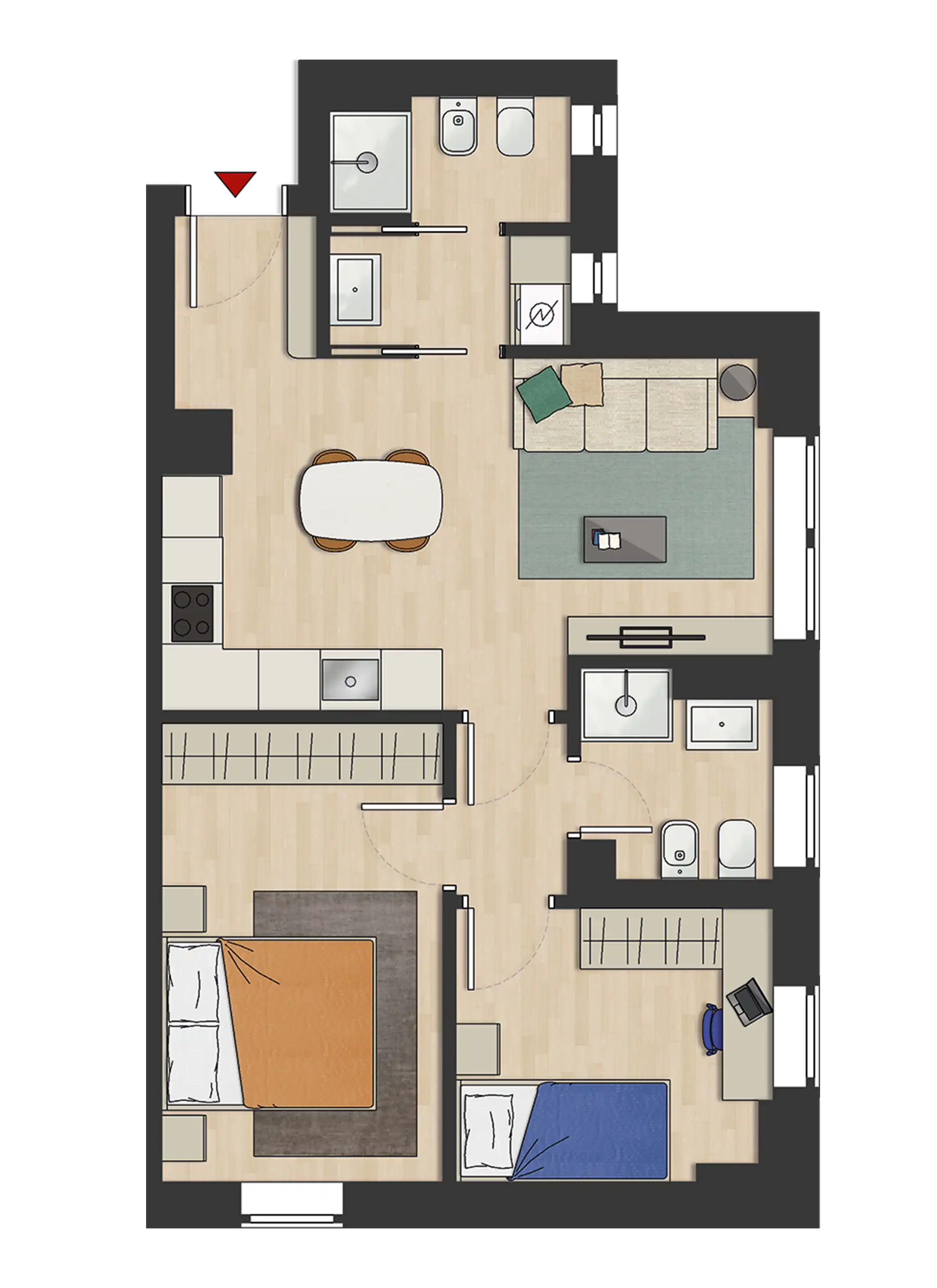 Two-bedroom